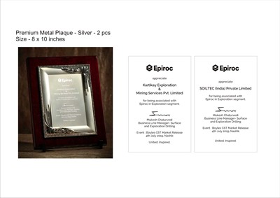 Premium Plaque with Silver Plate