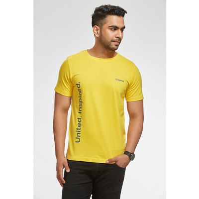 Elementary Round Neck T shirt Yellow