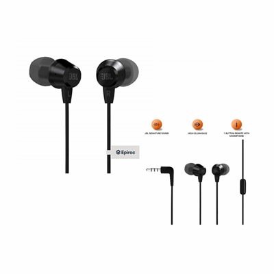 JBL C50HI in-Ear Headphones with Mic