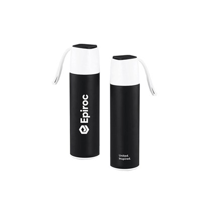 Double strap Stainless Steel Vacuum Flask with silicon strap 500 ml