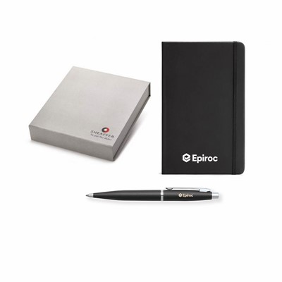 Sheaffer VFM 9405 Matte Black Ballpoint Pen with Pocket Note Book