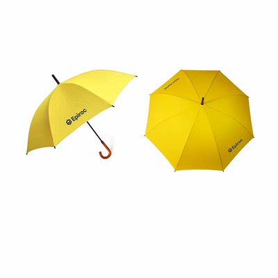 Raindrops  Polyester Umbrella with Wood Handle